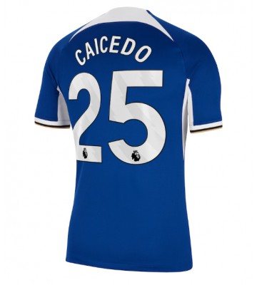 Chelsea Moises Caicedo #25 Primera Equipación 2023-24 Manga Corta